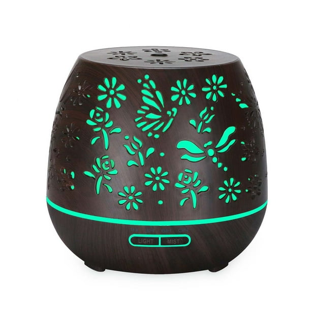 Essential Oil Diffuser Room 400ml LED Aroma Purifier Aromatherapy Humidifiers UK